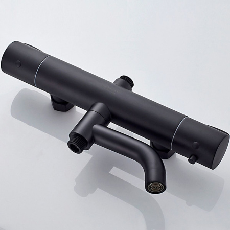 Душевая система со смесителем LEDEME L2422B термостат черный (5)