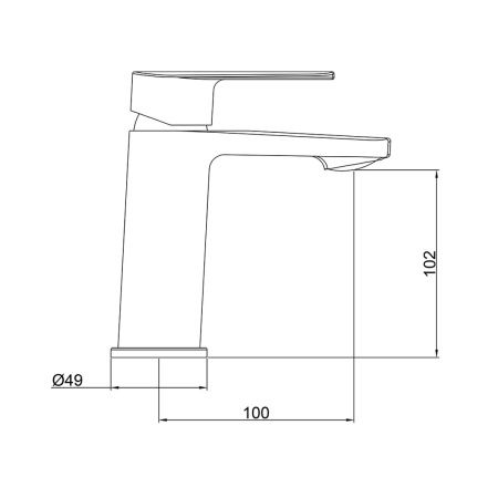 Смеситель для раковины GROSS AQUA Scandi 6280545C