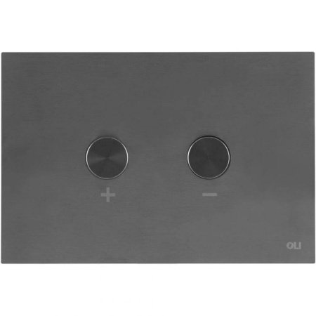 Кнопка пневматическая двойная OLI BLINK Gun Metal 882567 металл