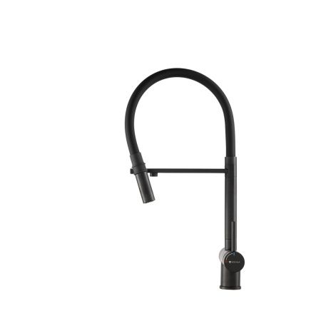 Смеситель для кухни GROSS AQUA 3188611SSMBB Neosteel черный, с подключением к фильтру питьевой воды