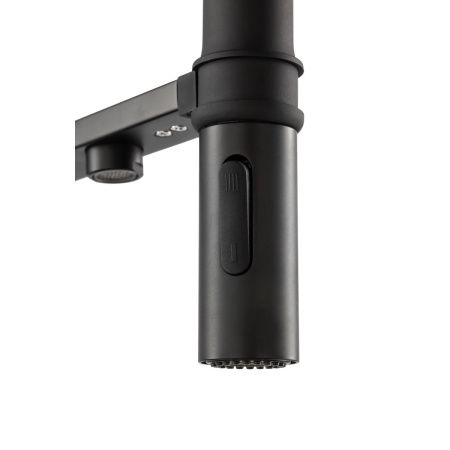 Смеситель для кухни GROSS AQUA 3188611SSMBB Neosteel черный, с подключением к фильтру питьевой воды