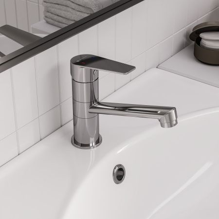 Смеситель для кухни GROSS AQUA Dyno 3210285С-G0114 с длинным изливом