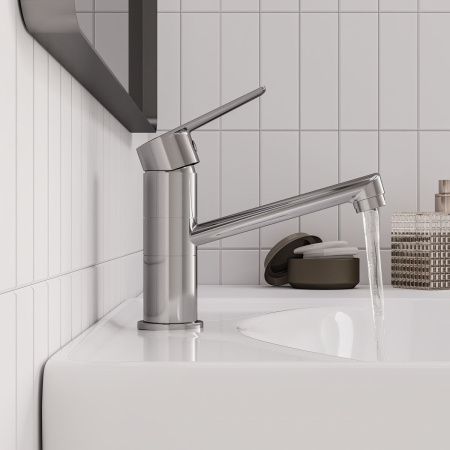 Смеситель для кухни GROSS AQUA Dyno 3210285С-G0114 с длинным изливом