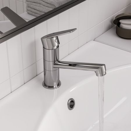 Смеситель для кухни GROSS AQUA Dyno 3210285С-G0114 с длинным изливом