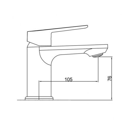 Смеситель для умывальника GROSS AQUA Dyno 6249285C, с гигиеническим душем