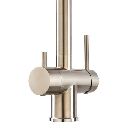 Смеситель для кухни GROSS AQUA 3188611SSB Neosteel нержавеющая сталь, с подключением к фильтру питьевой воды