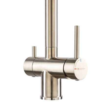 Смеситель для кухни GROSS AQUA 3188611SSB Neosteel нержавеющая сталь, с подключением к фильтру питьевой воды