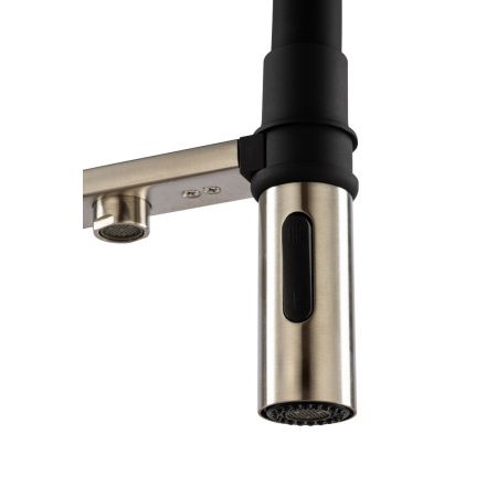 Смеситель для кухни GROSS AQUA 3188611SSB Neosteel нержавеющая сталь, с подключением к фильтру питьевой воды