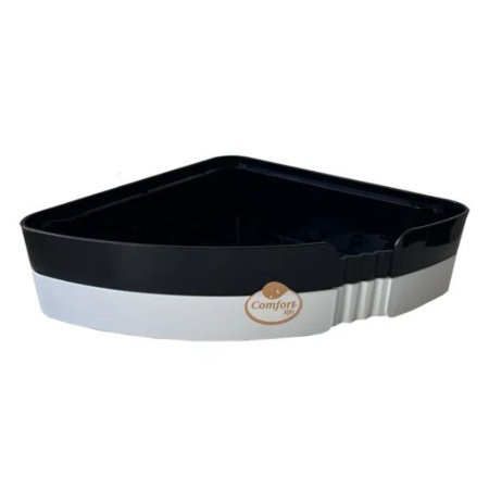 Полка многофункциональная угловая Comfort Life ЕК-518-04 черно-белая