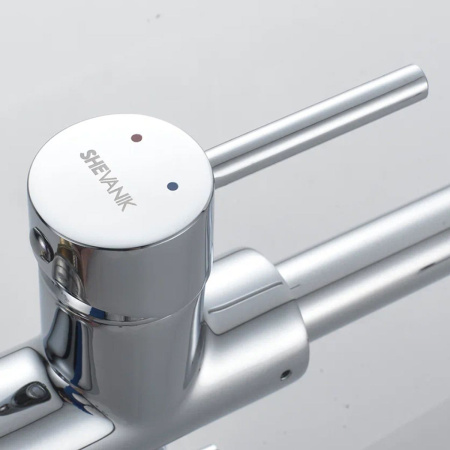 Смеситель для кухни Shevanik S128 с подключением фильтра питьевой воды, хром