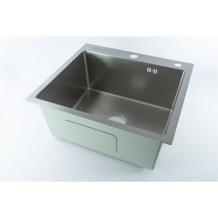 Мойка для кухни врезная Fmark FSC5050L сатин из нержавеющей стали, 50*50 см с сифоном