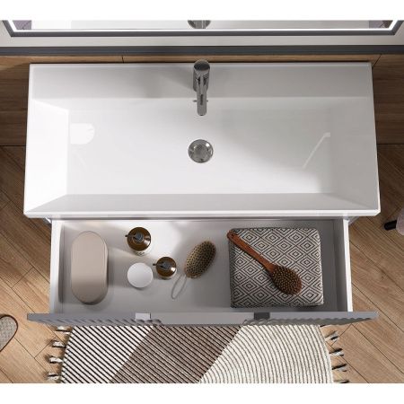 Тумба подвесная Mirage 80.1Y tpMIRAGE80.1Y-07 + Органайзер OrgMirage80-16 с раковиной Prime 80 78857