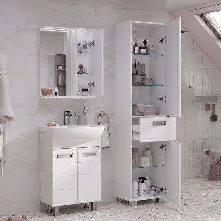Шкаф зеркальный VOLNA Joli 50 zsJOLI50.R-01 Правый