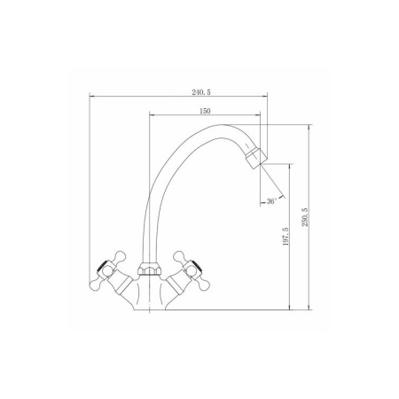 Смеситель для кухни FASHUN A4119-2