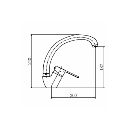 Смеситель FASHUN для кухни  A4104 шпилька