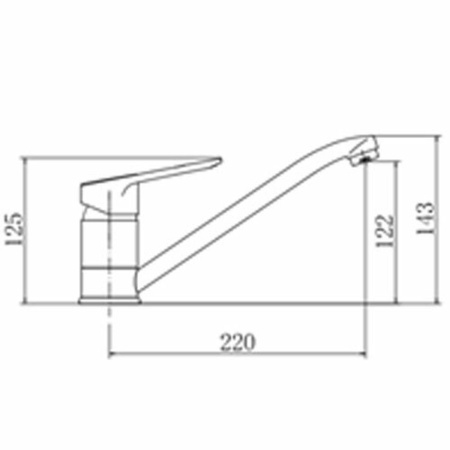 Смеситель для кухни FASHUN A4207 с длинным изливом