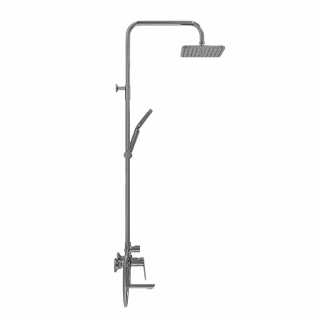 Душевая стойка со смесителем GROSS AQUA Dyno GA9009SMD07C с изливом