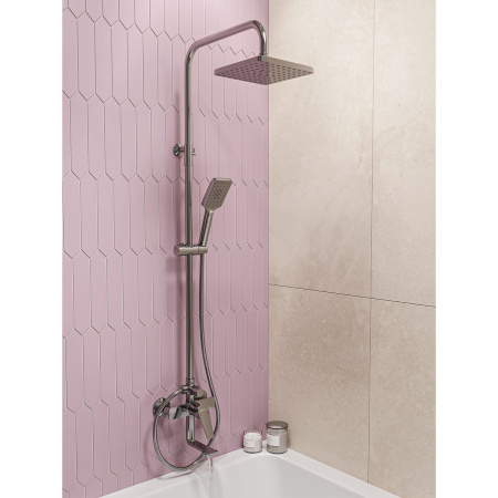 Душевая стойка со смесителем GROSS AQUA Dyno GA9009SMD07C с изливом