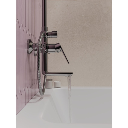 Душевая стойка со смесителем GROSS AQUA Dyno GA9009SMD07C с изливом