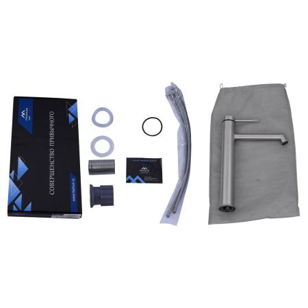 Смеситель для раковины FASHUN A51233 высокий из нержавеющей стали