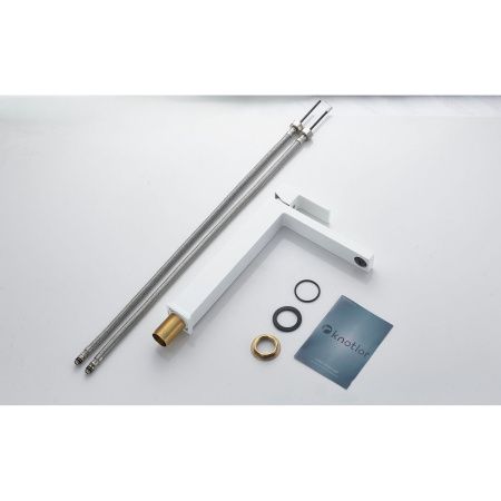 Смеситель для раковины Knotlor Stable KN-24/WY белый матовый