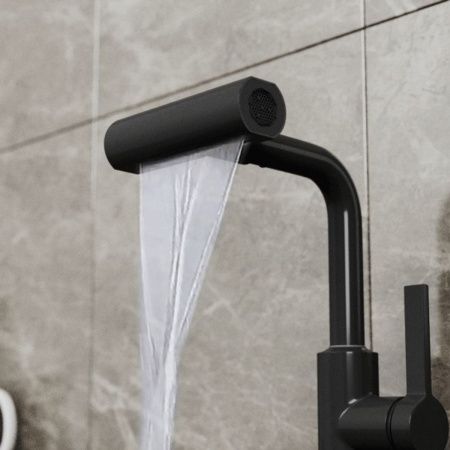 Смеситель для кухни RUSH Tinos TI3732-17 Black черный, с поворотным аэратором, 4 режима