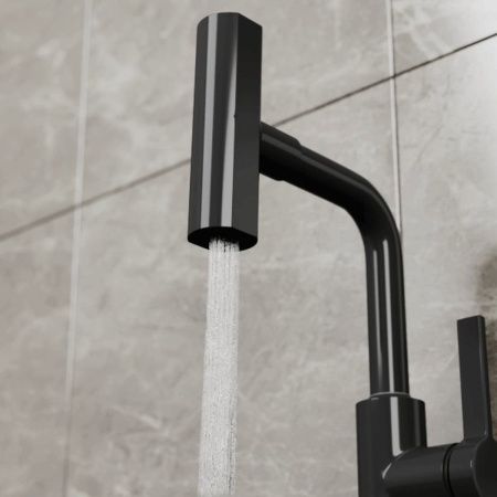 Смеситель для кухни RUSH Tinos TI3732-17 Black черный, с поворотным аэратором, 4 режима
