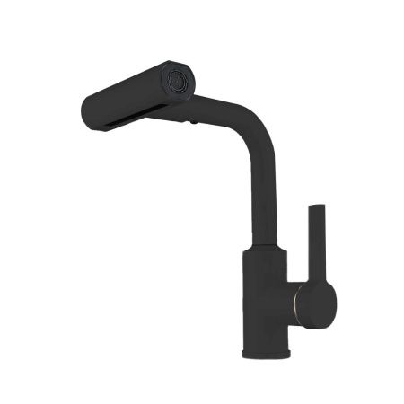 Смеситель для кухни RUSH Tinos TI3732-17 Black черный, с поворотным аэратором, 4 режима