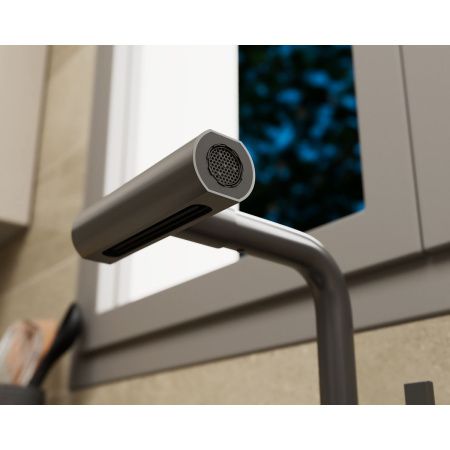 Смеситель для кухни RUSH Tinos TI3732-17 Grey серый графит, с поворотным аэратором, 4 режима