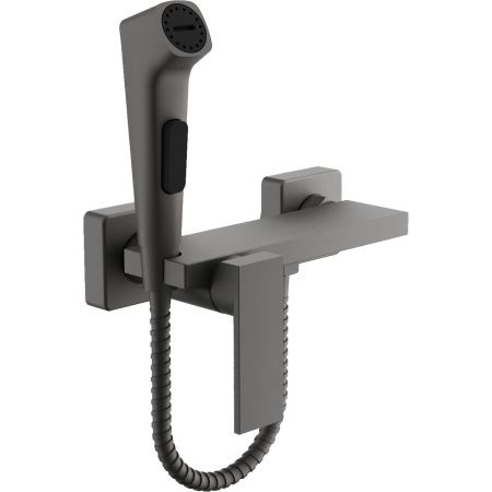 Смеситель с гигиеническим душем BELZ B55653-3 оружейная сталь