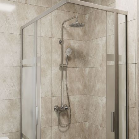 Душевая система D&K Bayern.Bamberg DA1553701B18 хром, с изливом