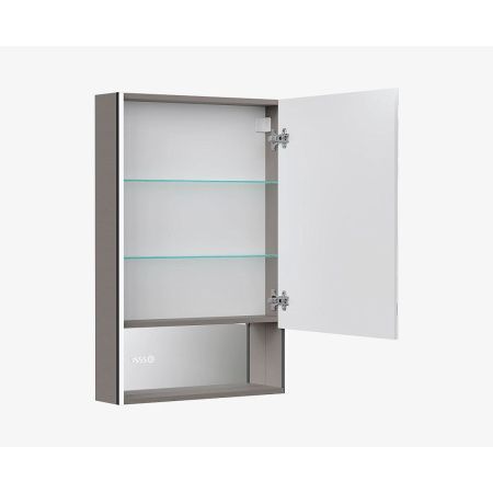 Шкаф зеркальный EQUIL Ferro LED 60 zsFERRO60.R с часами, правый