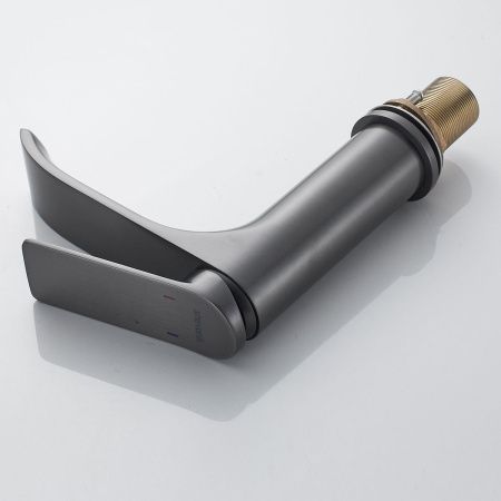 Смеситель для раковины Shevanik S4101T оружейная сталь