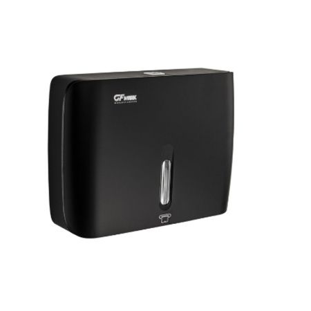 Диспенсер для бумажного полотенца GFmark 9151, пластиковый, черный, для салфеток Z сложения