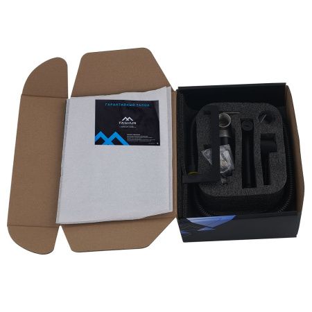 Смеситель для биде FASHUN A57703-7 черный, с гигиеническим душем, держателем для туалетной бумаги из нержавеющей стали