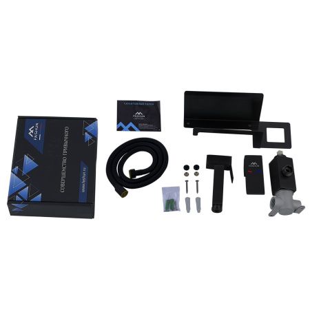 Смеситель для биде FASHUN A57704-7, черный, с гигиеническим душем, держателем для туалетной бумаги, из нержавеющей стали