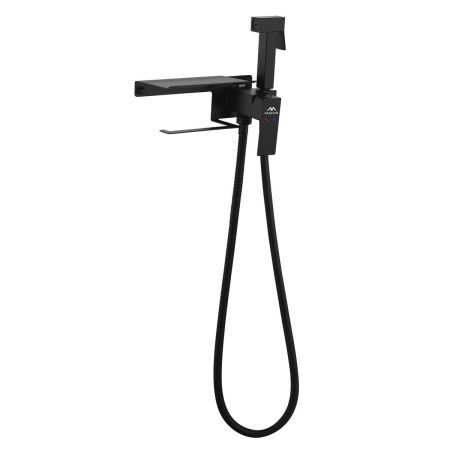 Смеситель для биде FASHUN A57704-7, черный, с гигиеническим душем, держателем для туалетной бумаги, из нержавеющей стали