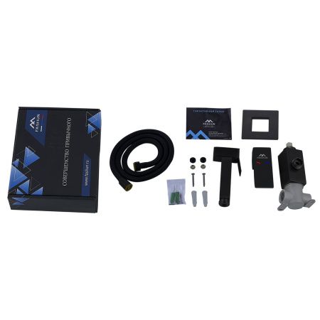 Смеситель для биде FASHUN A57804-7, черный, с гигиеническим душем, из нержавеющей стали