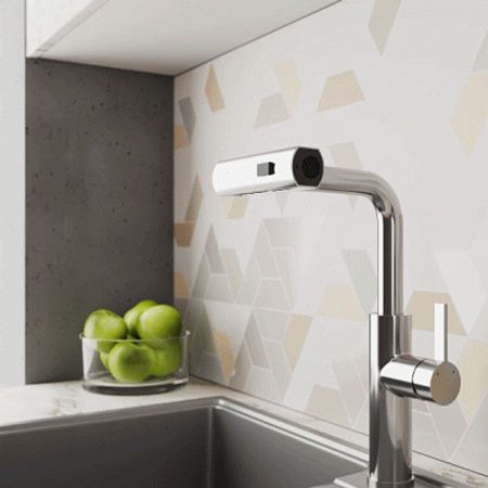 Смеситель для кухни RUSH Tinos TI3732-18 хром, с выдвижной лейкой, поворотным аэратором, 4 режима