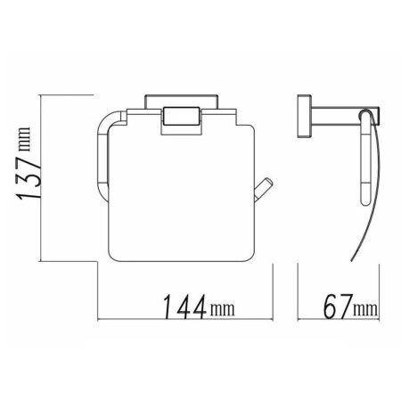 Бумагодержатель Shevanik SG5605 хром
