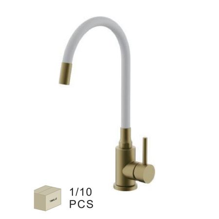 Смеситель для кухни BELZ B73810-5 нержавеющая сталь, золотой, Серия B810, , BELZ