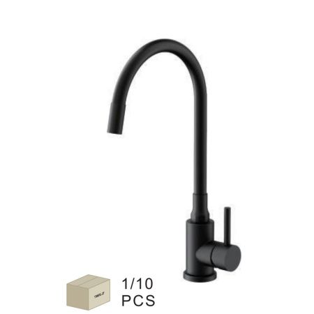 Смеситель для кухни BELZ B73810-7 нержавеющая сталь, черный, Серия B810, , BELZ