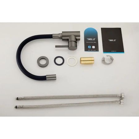 Смеситель для кухни BELZ B73809-1 нержавеющая сталь, сатин, Серия B810, , BELZ