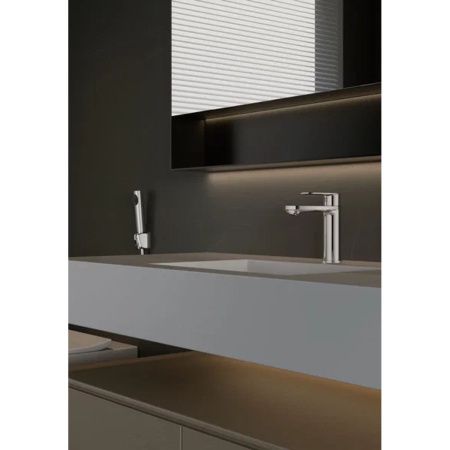 Смеситель для раковины BELZ B12713 с гигиенической лейкой, хром, Серия B713, , BELZ