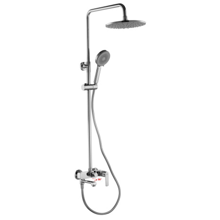 Душевая стойка со смеситетелем FASHUN A2489 с изливом, Душевые системы со смесителем латунь, , FASHUN