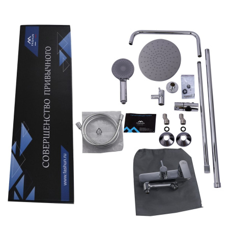 Душевая стойка со смеситетелем FASHUN A2489 с изливом, Душевые системы со смесителем латунь, , FASHUN