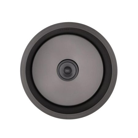 Мойка для кухни врезная GERHANS RK34545B графит из нержавеющей стали, 45*45 см с сифоном