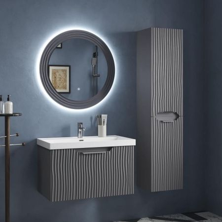 Зеркало EQUIL Mirage 80 графит софт zkMIRAGE80.D800, Коллекция Mirage, , EQUIL