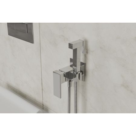 Смеситель c гигиеническим душем встраиваемый RUSH Thira TR3635-99White, белый, Коллекция Thira, , RUSH