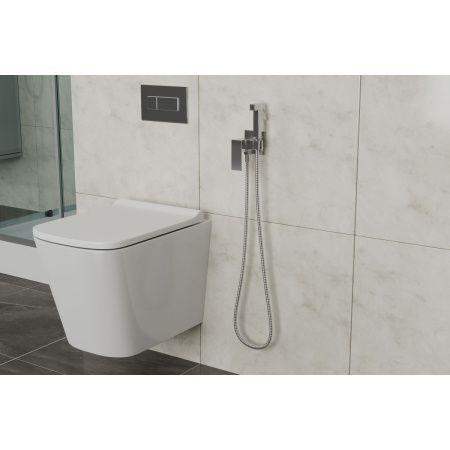 Смеситель c гигиеническим душем встраиваемый RUSH Thira TR3635-99White, белый, Коллекция Thira, , RUSH